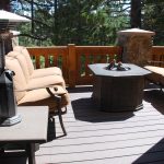 Mammoth Lakes Stonegate home Outside deck-upper level